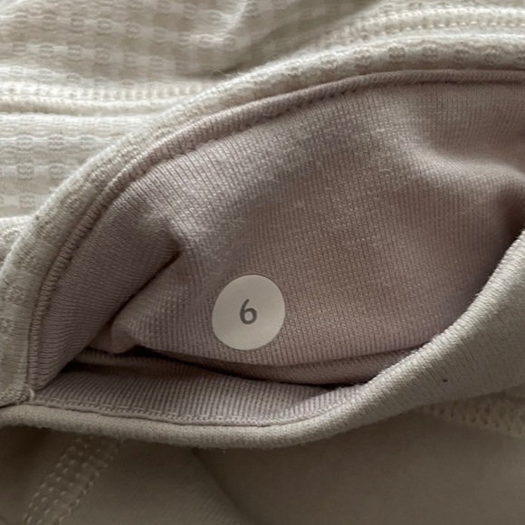 Lululemon Wunder Under Crop tan micro check Dune - Picture 4 of 8